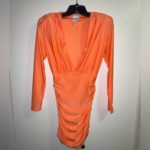 Orange Dress Sky and Moon Size Small